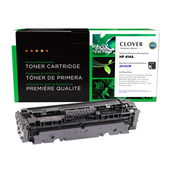 CIG Reman Black Toner Ctg for Clr LJ Pro M454DN, M454DW; Clr LJ Pro MFP M479DW, M479FDN, M479FDW; Clr LJ Ent M455DN; Color LJ Ent MFP M480F; Clr LJ Mngd E45028DN (Alt for HP W2020A, 414A) (2,400 Yld)