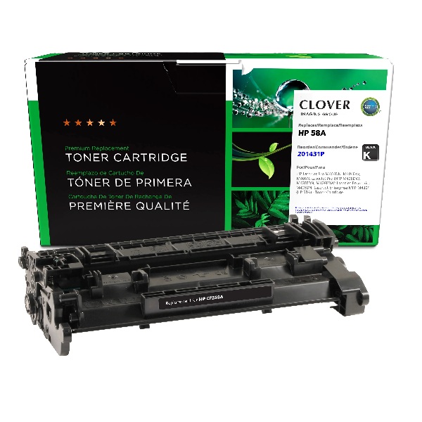 CIG Remanufactured Toner Cartridge (New Chip) for HP 58A (Alternative for HP CF258A) (3,000 Yield)
