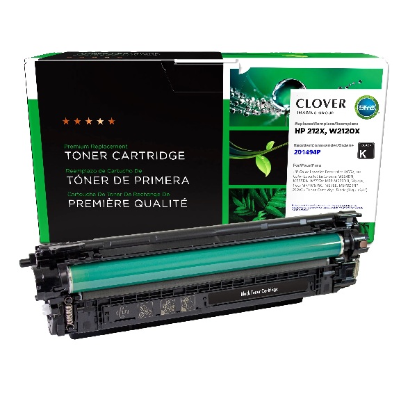 CIG Remanufactured High Yield Black Toner Cartridge for HP Color LaserJet Enterprise M554DN, M555DN, M555X; MFP M578DN, M578F; flow MFP M578C, M578E, M578Z (Alt for HP W2120X, 212X) (13,000 Yield)