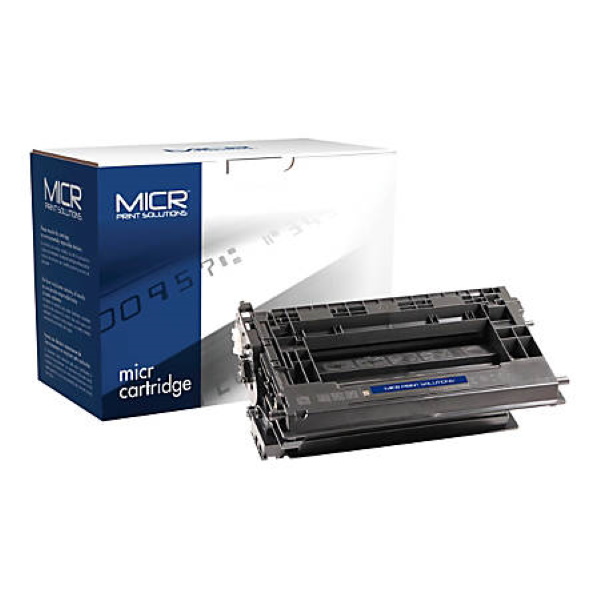 MICR Print Solutions New MICR Toner Cartridge for HP LJ Enterprise M607N M607DN; Flow MFP M631H M632Z M633Z; MFP M631DN M631Z M632FHT M633FH (Alternative for HP CF237A 37A) (11000 Yield)