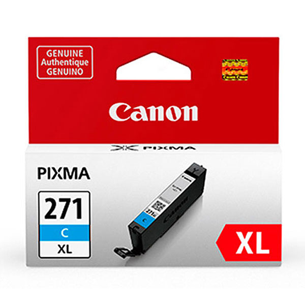 Canon (CLI-271XL) PIXMA MG5720 MG5721 MG5722 MG6820 MG6821 MG6822 MG7720 High Yield Cyan Ink Cartridge (10.8ml)
