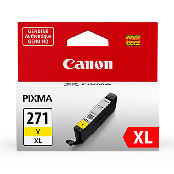 Canon (CLI-271XL) PIXMA MG5720 MG5721 MG5722 MG6820 MG6821 MG6822 MG7720 High Yield Yellow Ink Cartridge (10.8ml)