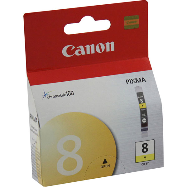 Canon (CLI-8Y) iP330 3500 4200 4300 4500 5200 6600D 6700D MP 500 510 520 530 600 610 800 800R 810 830 950 960 970 MX 700 850 PIXMA Pro9000 Pro9000 Mark II Yellow Ink Tank