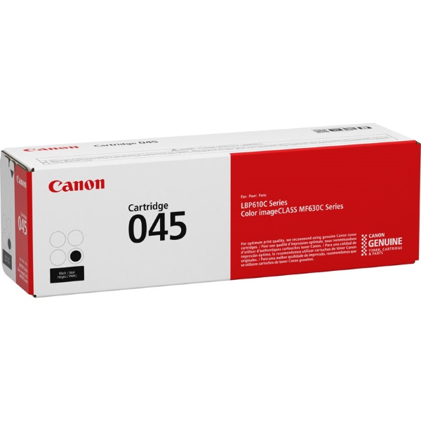 Canon (CRG-045) Color imageCLASS LBP612Cdw, MF632Cdw, MF634Cdw (Black) Toner Cartridge (1,400 Yield)