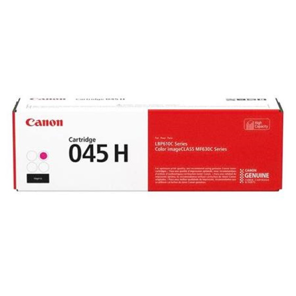 Canon (CRG-045H) Color imageCLASS LBP612Cdw, MF632Cdw, MF634Cdw High Capacity (Magenta) Toner Cartridge (2,200 Yield)