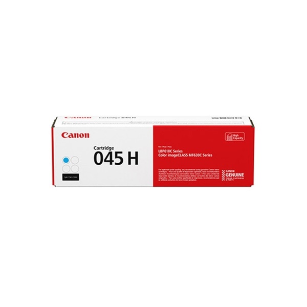 Canon (CRG-045H) Color imageCLASS LBP612Cdw, MF632Cdw, MF634Cdw High Capacity (Cyan) Toner Cartridge (2,200 Yield)