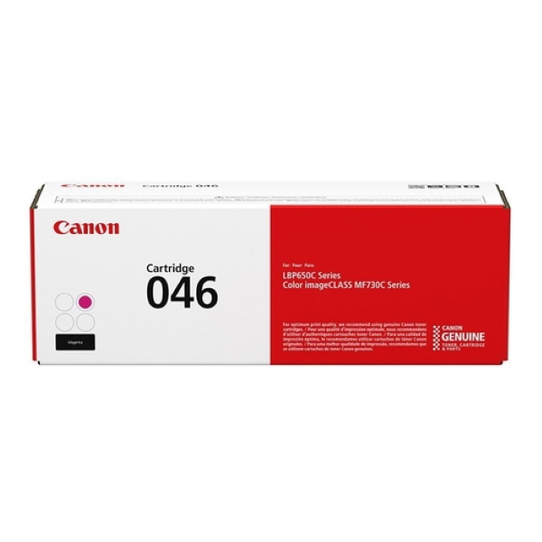 Canon (CRG-046) Color imageCLASS LBP654Cdw, MF731Cdw, MF733Cdw, MF735Cdw (Magenta) Toner Cartridge (2,300 Yield)