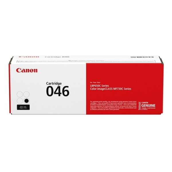 Canon (CRG-046) Color imageCLASS LBP654Cdw, MF731Cdw, MF733Cdw, MF735Cdw (Black) Toner Cartridge (2,200 Yield)