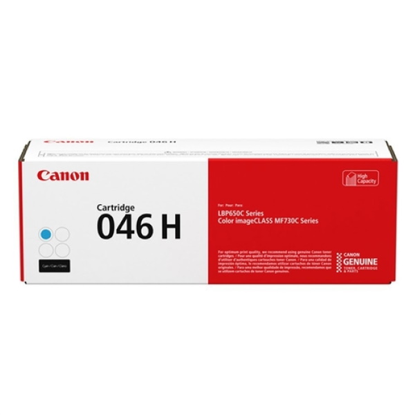 Canon (CRG-046H) Color imageCLASS LBP654Cdw, MF731Cdw, MF733Cdw, MF735Cdw High Capacity (Cyan) Toner Cartridge (5,000 Yield)