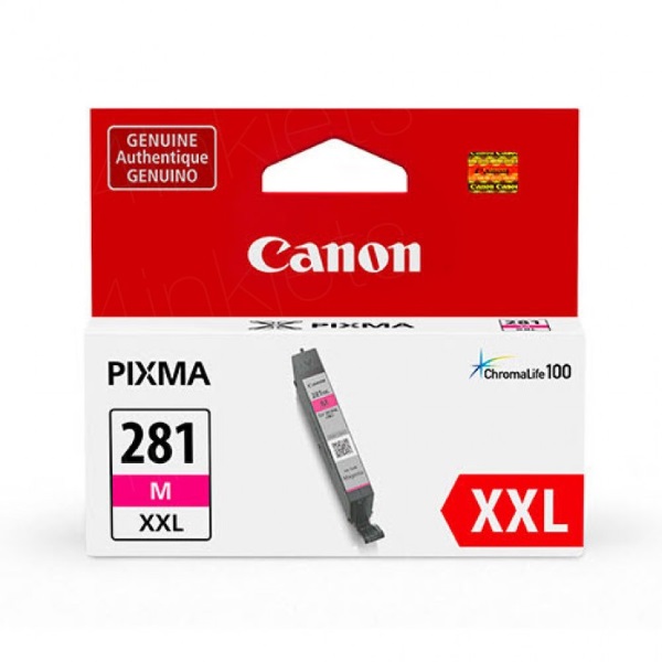 Canon (CLI-281) PIXMA TS8120, TS6120, TR7520, TR8520, TS9120 XXL Magenta Ink Tank (760 Yield)
