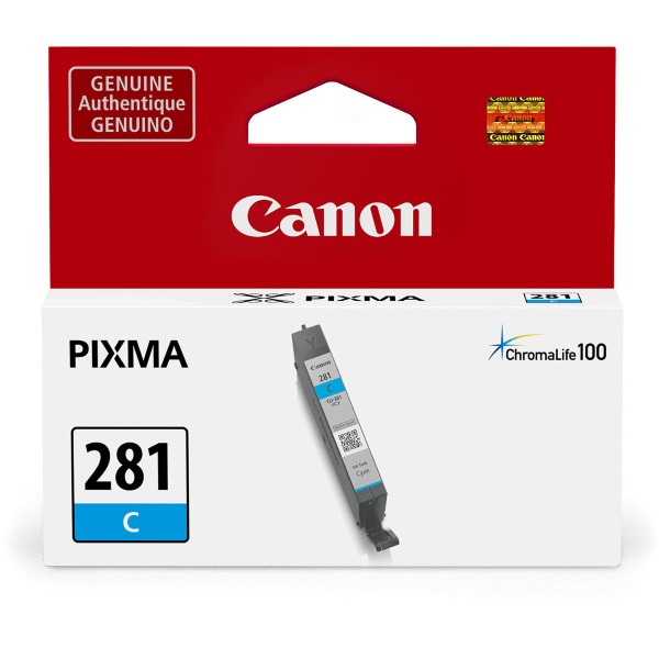 Canon (CLI-281) PIXMA TS8120, TS6120, TR7520, TR8520, TS9120 Cyan Ink Tank