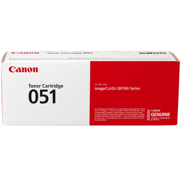 Canon (CRG-051BK) imageCLASS LBP162dw Black Toner Cartridge (1700 Yield)