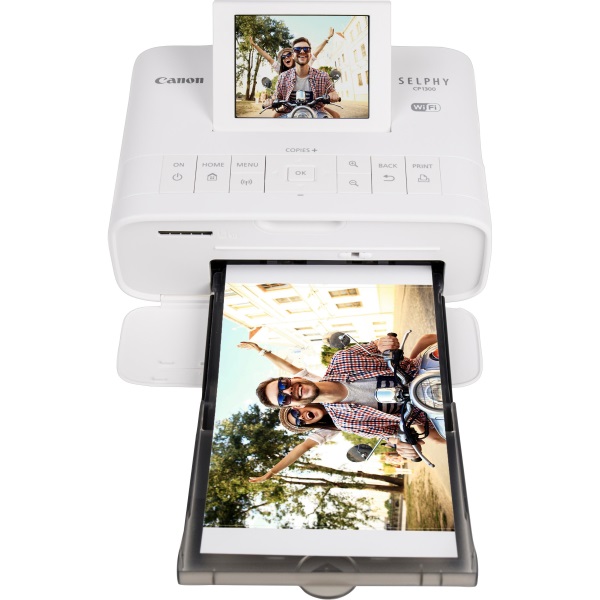 Canon SELPHY CP1300 Compact Photo Printer White (47 spp) (18 Sheet 4 x 6) (USB) (Wireless) (Borderless) (Enegy Star)