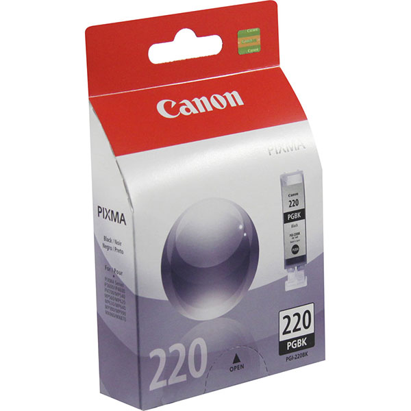 Canon (PGI-220BK) iP3600, 4600, 4700, MP560, 620, 640, 980, 990, MX860, 870 Black Pigment Ink Tank
