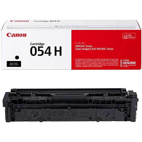 Canon (CRG-054 H BK) Color imageCLASS LBP622Cdw, LBP623Cdw, MF641Cdw, MF642Cdw, MF644Cdw High Yield Black Toner Cartridge (3,100 Yield)