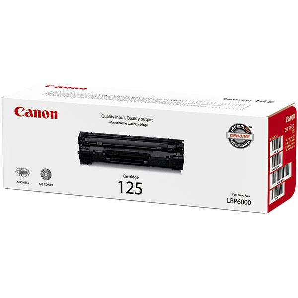 Canon (CRG-125) imageCLASS LBP6000, LBP6030, MF3010 Toner Cartridge (1,600 Yield)