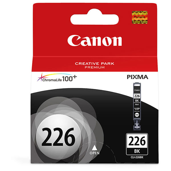 Canon (CLI-226BK) iP4820, iP4920, iX6520, MG5120, MG5220, MG5320, MG6120, MG6220, MG8120, MG8220, MX712, MX882, MX892 Black Dye Ink Tank