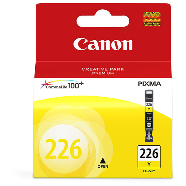 Canon (CLI-226Y) iP4820, iP4920, iX6520, MG5120, MG5220, MG5320, MG6120, MG6220, MG8120, MG8220, MX712, MX882, MX892 Yellow Ink Tank