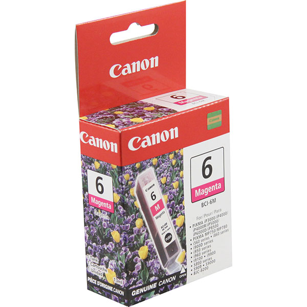 Canon (BCI-6M) BJC 8200, i560, i860, i900D, i950, i960, i9100, i9900, iP3000, iP4000, iP4000R, iP5000, iP6000D, iP8500, S800, S820, S820D, S830D, S900, S9000, MP 750, 760, 780 Magenta Ink Tank
