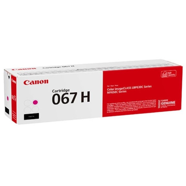 Canon (067 H) MF656Cdw, MF654Cdw, MF653Cdw, LBP633Cdw, LBP632Cdw Magenta Cartridge (2,350 Yield)