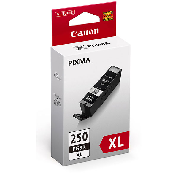 Canon (PGI-250XL) PIXMA iP7220, iP8720, iX6820, iX8720, MG5420, MG5520, MG5620, MG6320, MG6420, MG6620, MG7120, MG7520, MX922 High Yield Pigment Black Ink