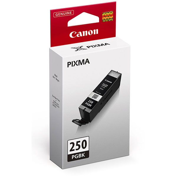 Canon (PGI-250) PIXMA iP7220, iP8720, iX6820, iX8720, MG5420, MG5520, MG5620, MG6320, MG6420, MG6620, MG7120, MG7520, MX922 Pigment Black Ink Tank