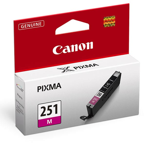 Canon (CLI-251M) PIXMA iP7220, iP8720, iX6820, iX8720, MG5420, MG5520, MG5620, MG6320, MG6420, MG6620, MG7120, MG7520, MX922 Magenta Ink Tank