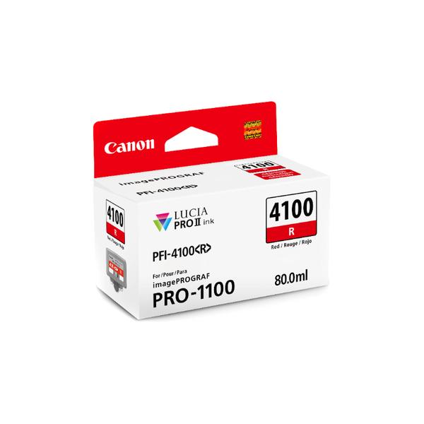 Canon (PFI-4100) imagePROGRAF PRO-1100 Red Ink Tank (80mL)