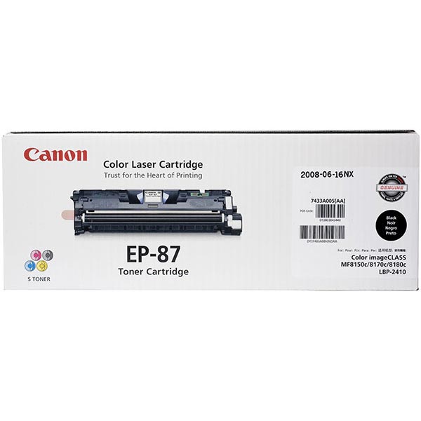 Canon (EP-87) imageCLASS MF8170C MF8180C Black Toner Cartridge (5000 Yield)