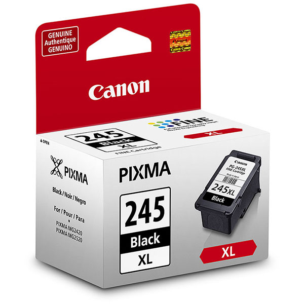 Canon (PG-245XL) PIXMA iP2820, MG2420, MG2520, MG2920, MG2924, MX492 High Yield Black Ink Cartridge (300 Yield)