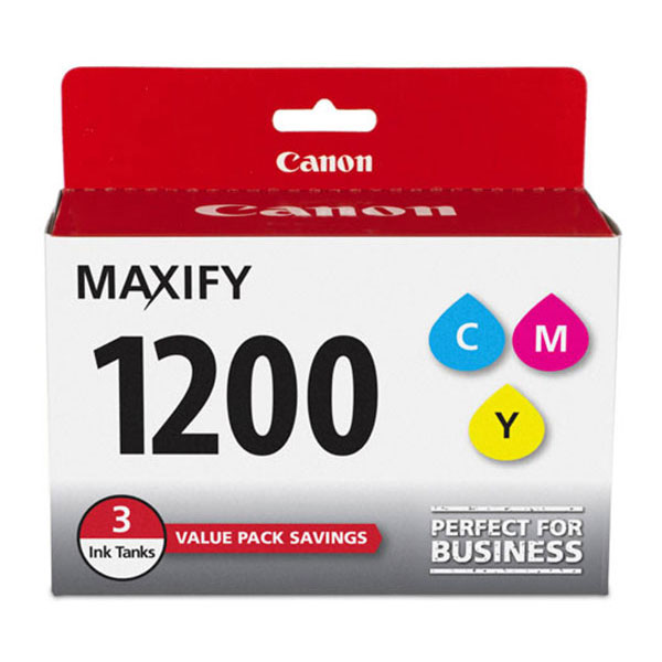 Canon (PGI-1200) MAXIFY MB2020, MB2120, MB2320, MB2720 Cyan/Magenta/Yellow Ink Tank 3-Pack