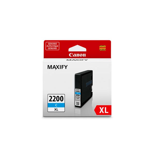 Canon (PGI-2200XL) MAXIFY IB4020, MB5020 High Yield Cyan Ink Tank (1,500 Yield)