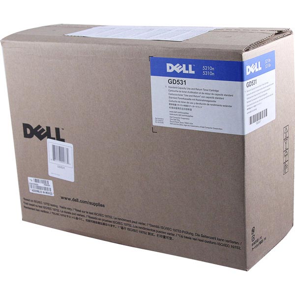 Dell 5210N, 5310N Use and Black Toner Cartridge (OEM# 341-2918, 310-7236) (10,000 Yield)