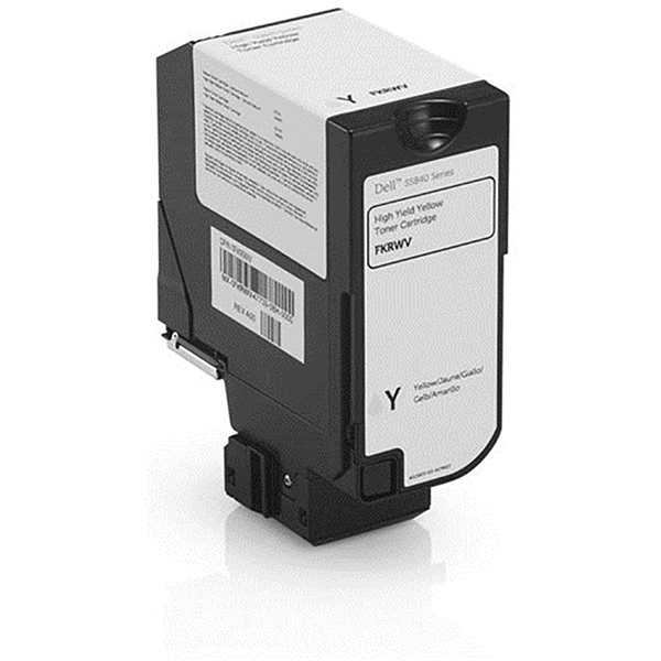 Dell S5840 Use and Return High Yield Yellow Toner Cartridge (OEM# 593-BBYB) (12,000 Yield)