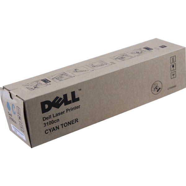 Dell 3100CN High Yield Cyan Toner Cartridge (OEM# 310-5731) (4,000 Yield)