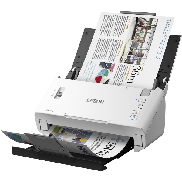 Epson WorkForce DS-410 Document Scanner (600 dpi) (26 ppm/52 ipm) (USB) (50 Sheets) (50 Sheets ADF) (Duty 3000)