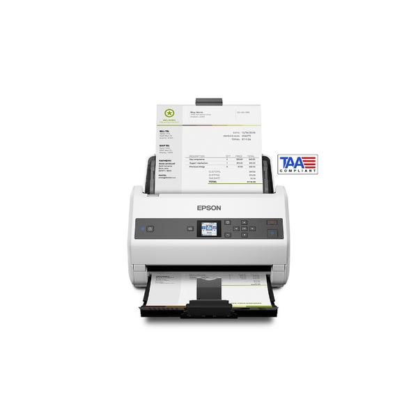 Epson DS-870 Desktop Color Duplex Workgroup Document Scanner (11" x 17") (TAA) (65 ppm/130 ipm) (Duty 10,000 Pages) (USB) (LCD)