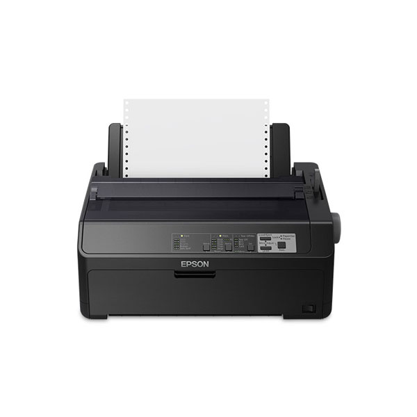 Epson FX-890II NT Impact Printer-Narrow (9 pin) (738 cps) (128 KB) (Parallel) (USB) (Ethernet Compatible)