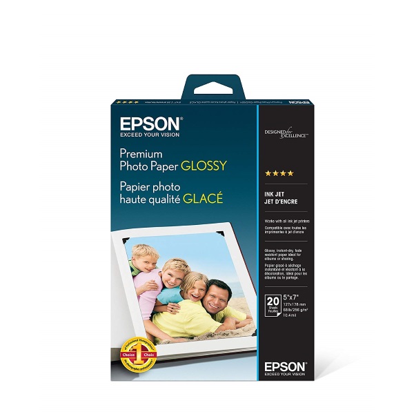 Epson Premium Photo Paper Glossy (5"x7") (20 sheets)