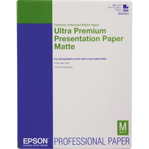 Epson Enhanced Matte Paper (letter) (Bulk Pack 250 sheets)