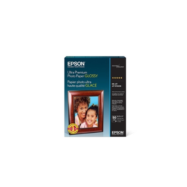 Epson Ultra Premium Photo Paper Glossy (8.5" x 11") (50 Sheets/Pkg)