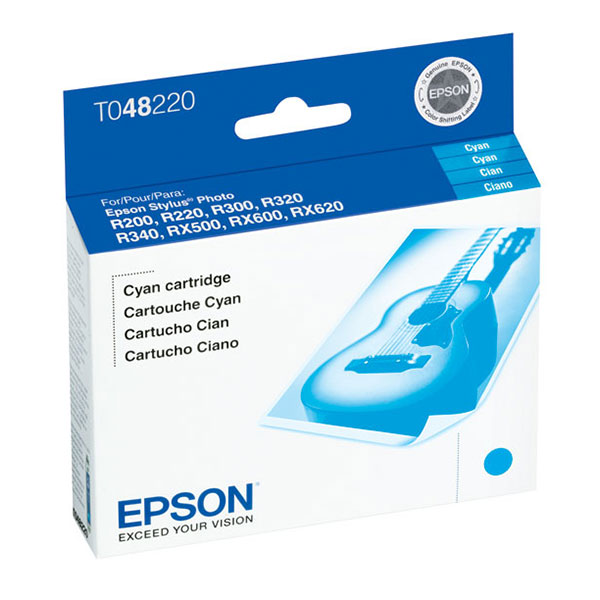 Epson (48) Stylus Photo R200 R220 R300 R300M R320 R340 RX500 RX600 RX620 Cyan Ink Cartridge (430 Yield)