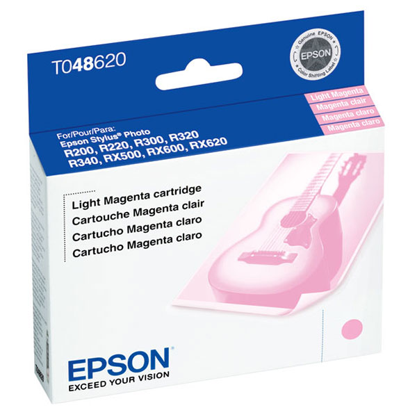 Epson (48) Stylus Photo R200 R220 R300 R300M R320 R340 RX500 RX600 RX620 Light Magenta Ink Cartridge (430 Yield)