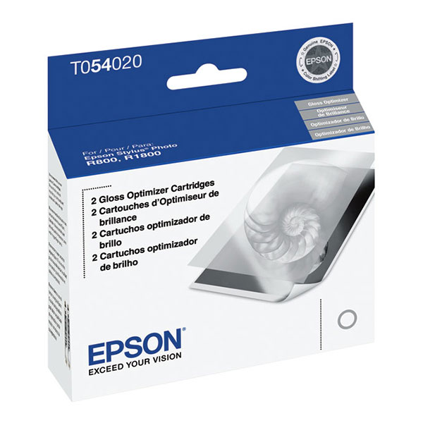 Epson (T054) Stylus Photo R800 R1800 Gloss Optimizer Cartridge 2-Pack (400 Yield)