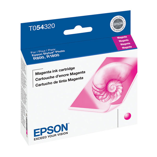 Epson (T054) Stylus Photo R800 R1800 Magenta Ink Cartridge (400 Yield)