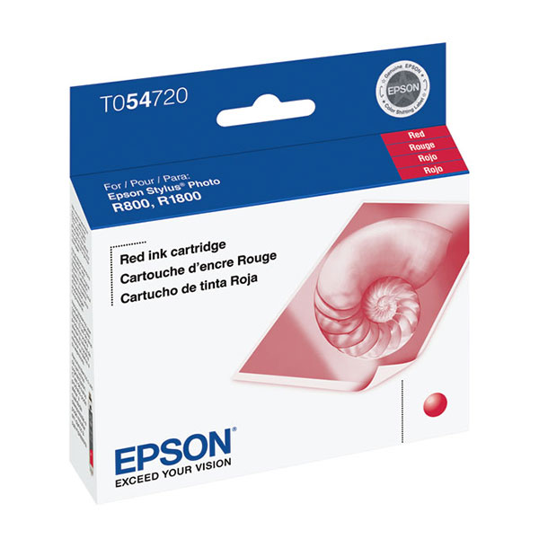 Epson (T054) Stylus Photo R800 R1800 Red Ink Cartridge (400 Yield)