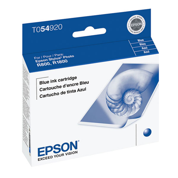 Epson (T054) Stylus Photo R800 R1800 Blue Ink Cartridge (400 Yield)