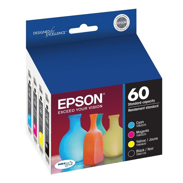 Epson (60) Stylus C68 88 CX3800 4200 4800 7800 CMYK Color Combo Ink Cartridges