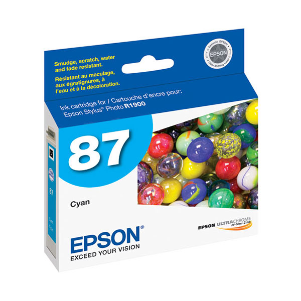 Epson (87) Stylus Photo R1900 Cyan Ink Cartridge (915 Yield)
