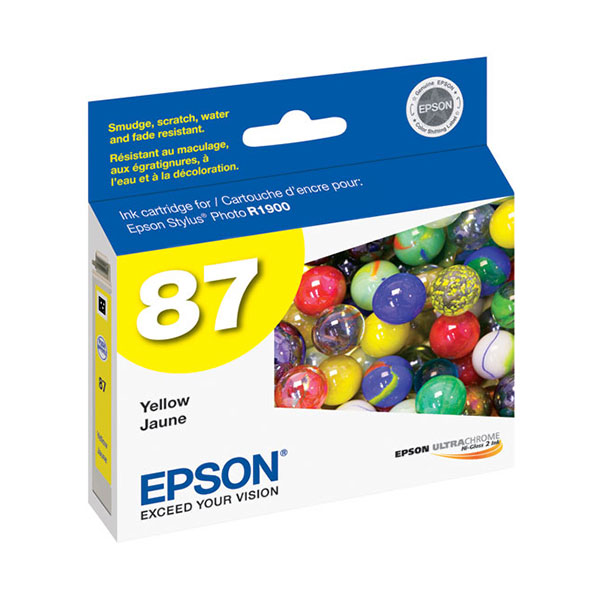 Epson (87) Stylus Photo R1900 Yellow Ink Cartridge (915 Yield)